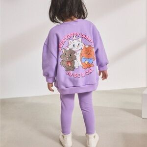 Next Purple Cat Graphic Leggings